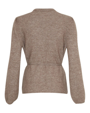 Gustel Hope Wrap Cardigan - Walnut Melange
