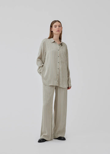 Hissa Print Shirt - Soft Stripe