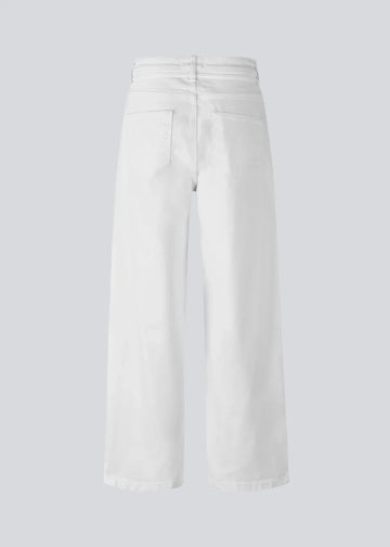 Isolde Solid Pants - Soft White