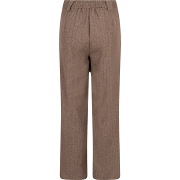 Zoe Herringbone Pant - Brown