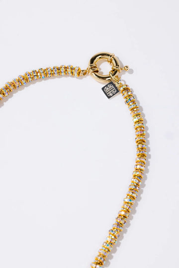Skinny Diamond Necklace - Gold