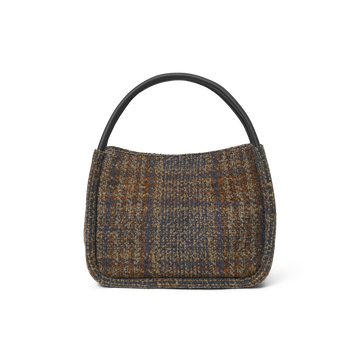 Day Woolen Check Small Shopper - Major Brown