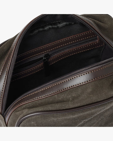 Day Waxed Cotton Washbag - Tarmac