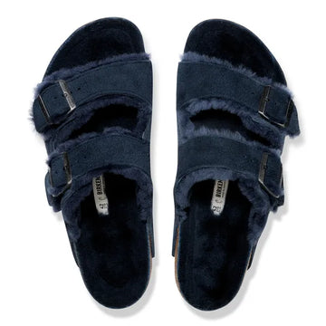 Arizona Shearling Suede Leather Narrow - New Navy