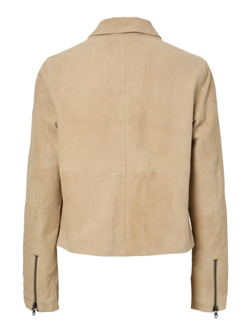 Yassapera Ls Leather Jacket - Incense