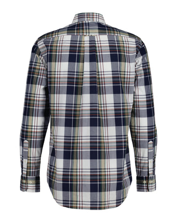 Reg Poplin Check Shirt - Classic Blue