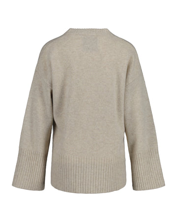 Lounge C-Neck Sweater - Soft Oat
