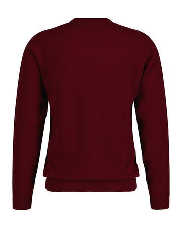 Superfine Lambswool C-Neck - Plumped Red