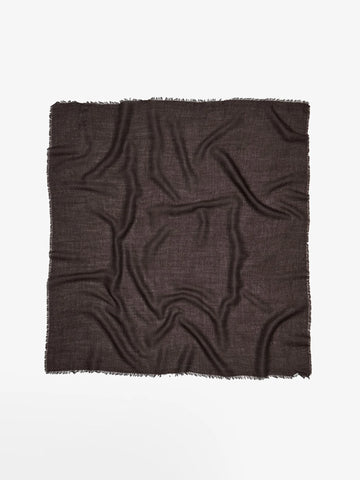 Cashma Small Scarf - Hot Fudge Brown