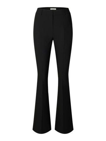 Rita Mw Slim Flared Pant Fd - Black