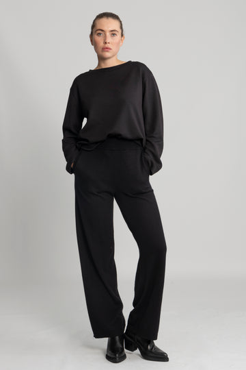 Hella Hw Knit Pants - Black