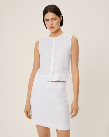 Claritta Skirt - Bright White