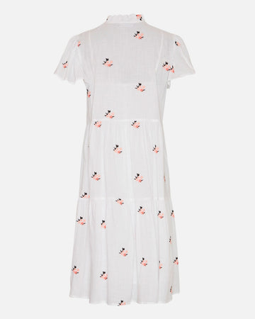 Elvyne Ss Emb Dress - Bright White