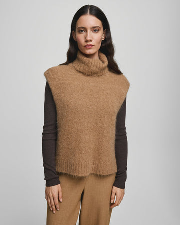 Thira Salmia R Vest - Toasted Coconut