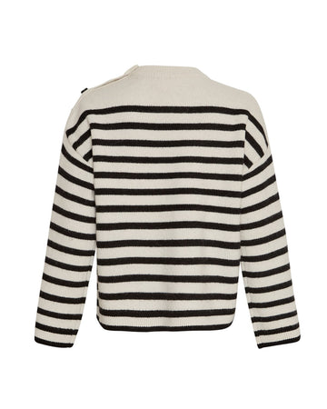 Carina Pullover Stp - Egret/Black