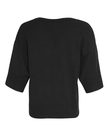 Eslina Rachelle 2/4 V Pullover - Black