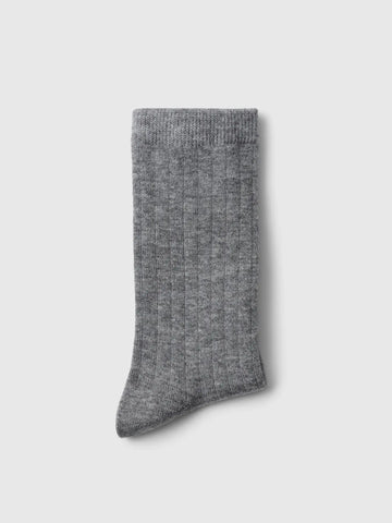 Bobby 2-Pack Wool Blend Sock - Medium Grey Melange