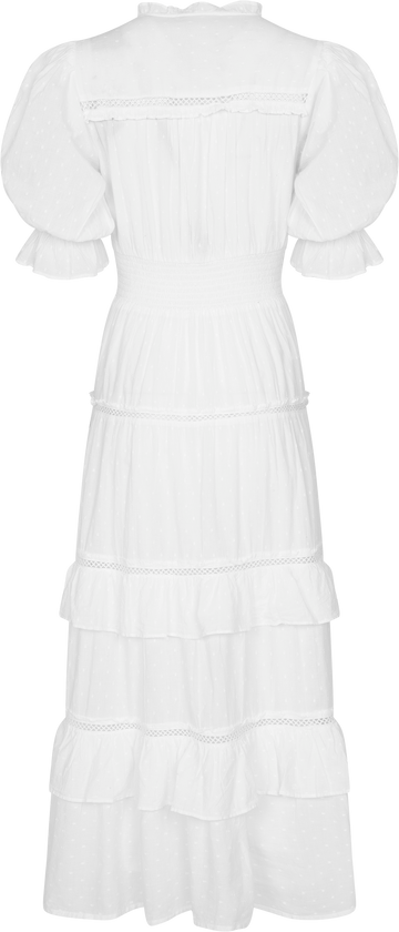 Vera Dobby Dress - White