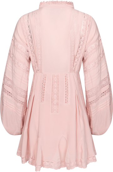 Lita Dress - Pale Mauve Roses