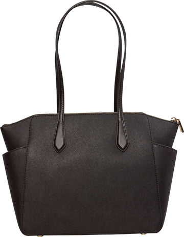 Marilyn Medium Saffiano Leather Tote Bag - Chocolate