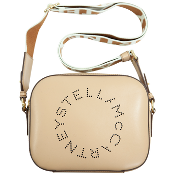 Logo Camera Crossbody Bag- Fawn