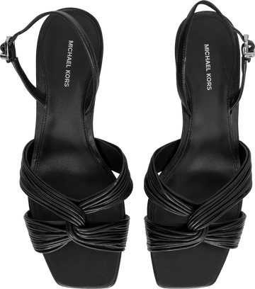 Alessia Kitten Sandal - Black
