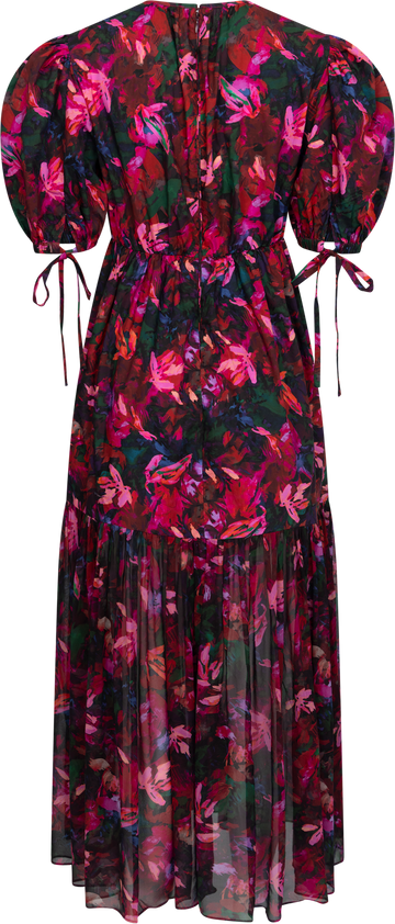 Collage Dress - Hibiscus