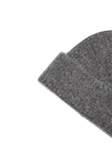 Maline Knit Beanie - Medium Grey Melange