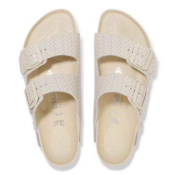 Arizona Rivet Logo Natural Leather Narrow - Ecru