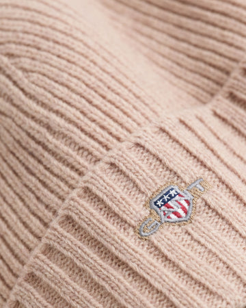 Shield Wool Beanie - Unisex - Dry Sand