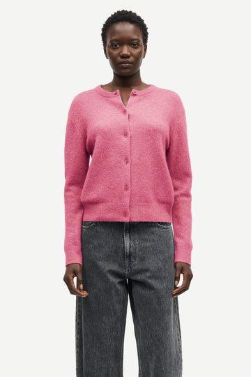 Nor Short Cardigan - Rose Wine