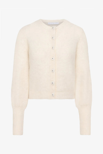 Mohair Petit Cardigan - Almond Milk