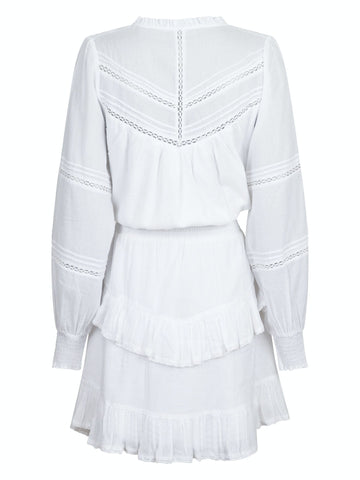 Klaire S Voile Dress - White