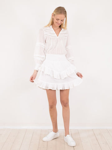 Klaire S Voile Dress - White