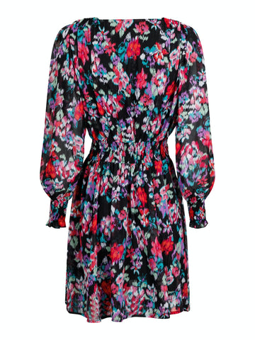 Lecia Glitch Dress - Black