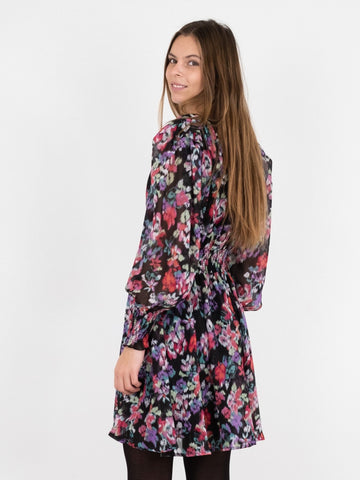 Lecia Glitch Dress - Black