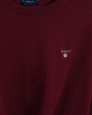 Cotton Wool C-Neck - Port Red
