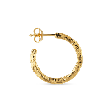 Bruised Heart Creole - Gold Plated