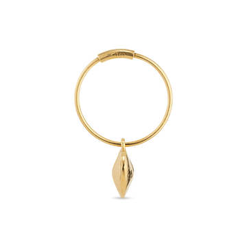 Creole Bruised Heart Pendant - Gold Plated