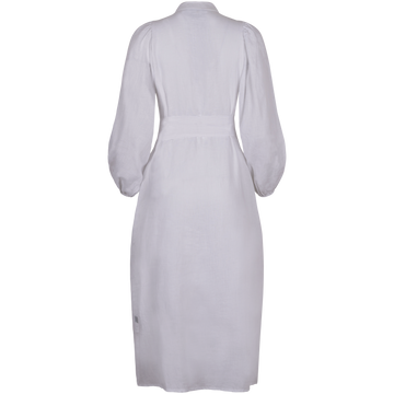 Josefin Linen Dress - White