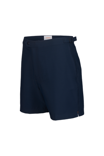 Sola Seersucker Swim Shorts - Navy