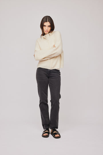 Florie Zip Jacket - Offwhite
