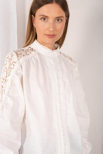 Eloise Blouse - White