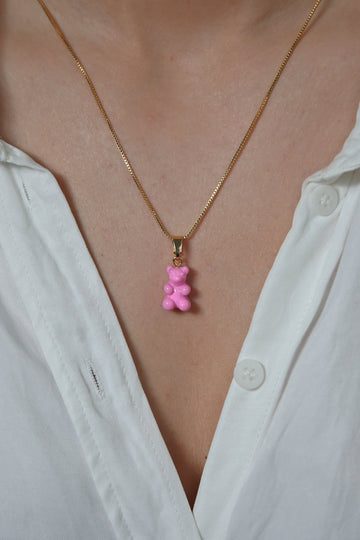 Nostalgia Bear with Classic Connector - Candy Pink
