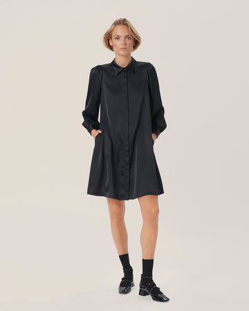 Jeanita Shirt Dress - Black