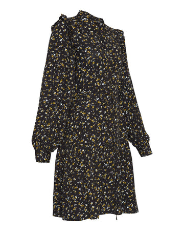 Bellaris Jalina Shirt Dress Aop - Black Flowers