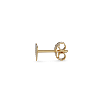 Reflection Heart Stud - Gold