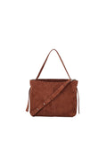 Suede Fraya Small Bag - Brown Tortoise Shell