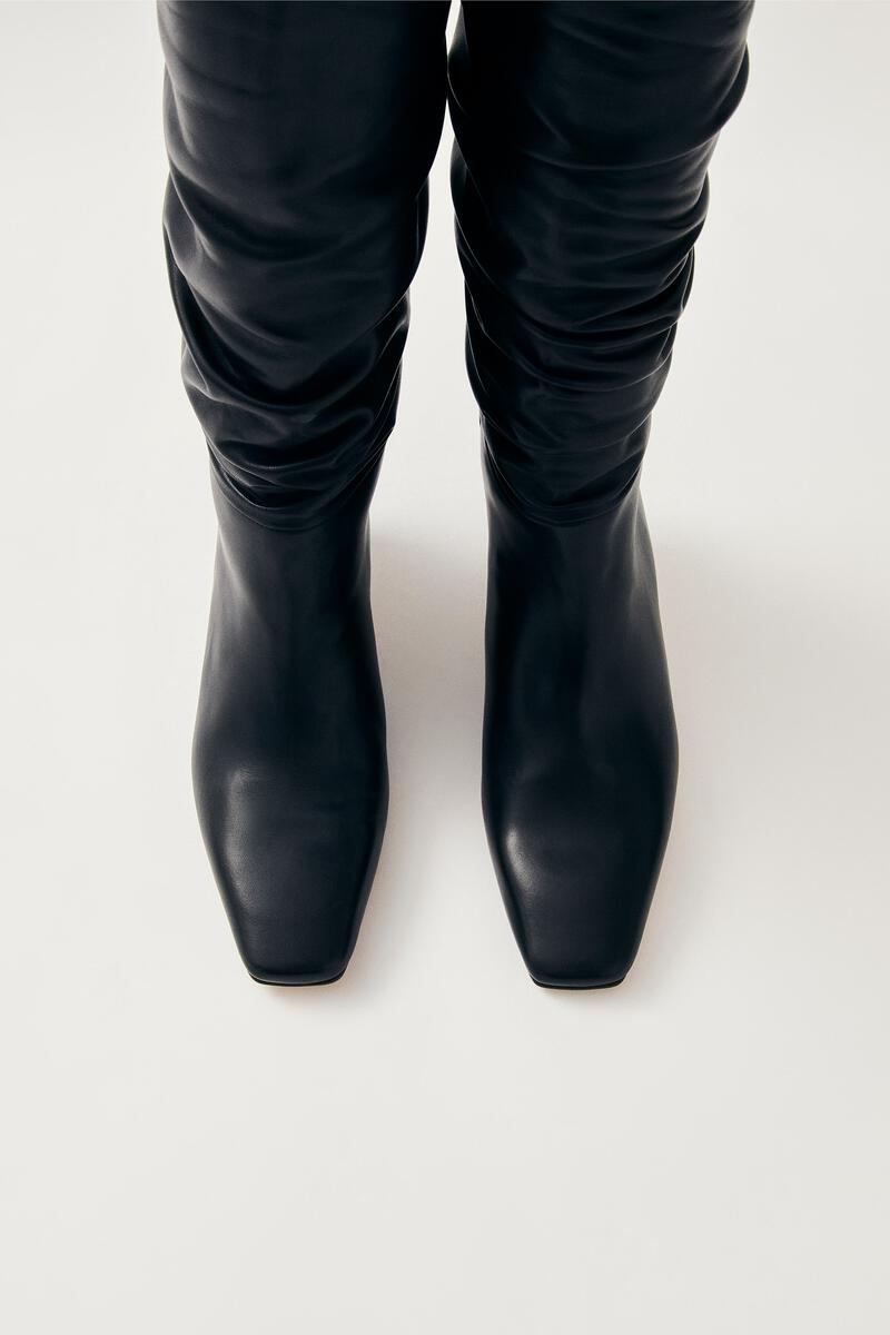 Kalila Leather Boots - Black