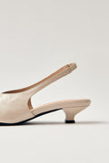 Eros Leather Mules - Cream